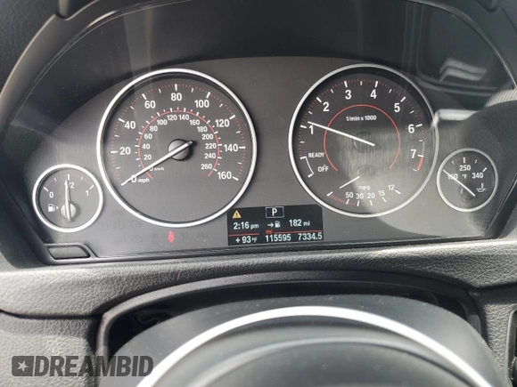2014 BMW 4 Series 428i with VIN WBA3N3C51EK230632, listed as a Copart auction lot 56192095 with 115,595 mi miles and Salvage title. Bid and sale history available at DreamBid. Image 9.
