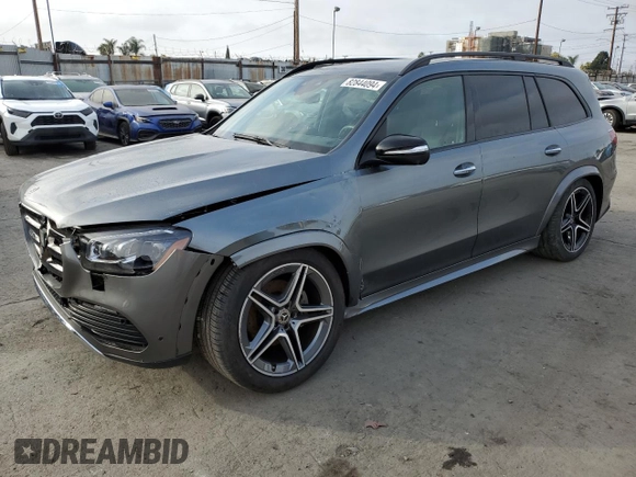 2024 Mercedes-Benz GLS 450 with VIN 4JGFF5KE5RB173752, listed as a Copart auction lot 82844094 with 1,631 mi miles and Salvage Title. Bid and sale history available at DreamBid. Image 1.