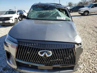 2025 Infiniti QX80 AUTOGRAPH with VIN JN8AZ3CC3S9600497, listed as a Copart auction lot 85552714 with 0 mi miles and Salvage Title. Bid and sale history available at carsss.com. Image 13.