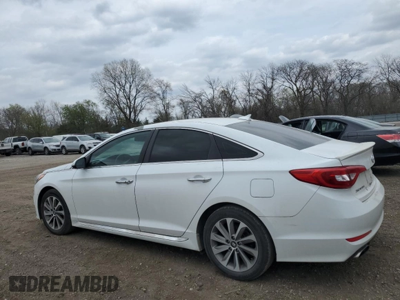 2015 Hyundai Sonata 2.4L Sport with VIN 5NPE34AFXFH058703, listed as a Copart auction lot 53576475 with 142,155 mi miles and Clean Title. Bid and sale history available at carsss.com. Image 2.