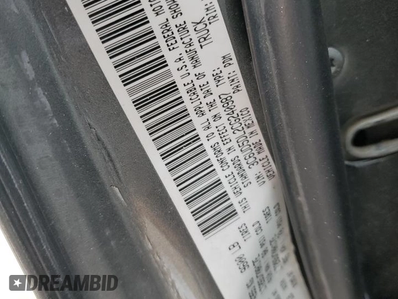 2012 Ram 2500 Big Horn with VIN 3C6UD5DL2CG240987, listed as a Copart auction lot 43983615 with 194,762 mi miles and Salvage Title. Bid and sale history available at carsss.com. Image 14.