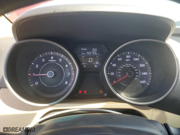 2013 Hyundai Elantra Limited with VIN 5NPDH4AEXDH313769, listed as a Copart auction lot 52781995 with 168,766 mi miles and Clean Title. Bid and sale history available at carsss.com. Image 9.