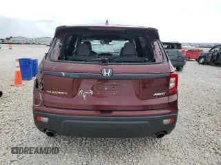 2021 Honda Passport EX-L with VIN 5FNYF8H52MB001660, listed as a Copart auction lot 62454734 with 51,143 mi miles and Salvage Title. Bid and sale history available at carsss.com. Image 6.