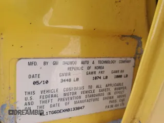 2010 Chevrolet Aveo 2LT with VIN KL1TG6DEXAB133847, listed as a Copart auction lot 56783285 with 120,120 mi miles and Salvage title. Bid and sale history available at DreamBid. Image 13.