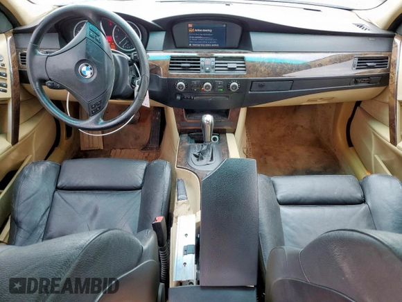2005 BMW 5 Series 530i with VIN WBANA73565CR57531, listed as a Copart auction lot 55157635 with 231,388 mi miles and Clean Title. Bid and sale history available at carsss.com. Image 8.