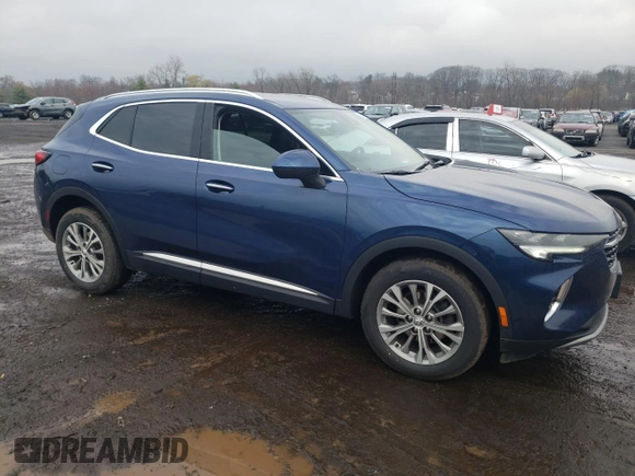 2022 Buick Envision Preferred with VIN LRBAZLR45ND164828, listed as a Copart auction lot 51814185 with 53,303 mi miles and Salvage Title. Bid and sale history available at carsss.com. Image 4.