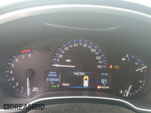 2014 Cadillac SRX Luxury Collection with VIN 3GYFNBE30ES630380, listed as a Copart auction lot 51575055 with 112,698 mi miles and Salvage Title. Bid and sale history available at carsss.com. Image 9.