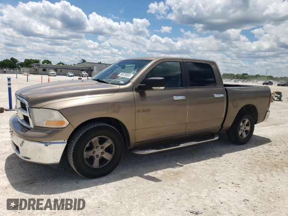2009 Dodge 1500 SLT with VIN 1D3HB13P89S750668, listed as a Copart auction lot 56528835 with 124,059 mi miles and Clean Title. Bid and sale history available at DreamBid. Image 1.