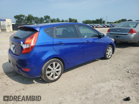 2012 Hyundai Accent SE with VIN KMHCU5AE0CU038264, listed as a Copart auction lot 48112185 with 0 mi miles and Non Repairable. Bid and sale history available at carsss.com. Image 3.