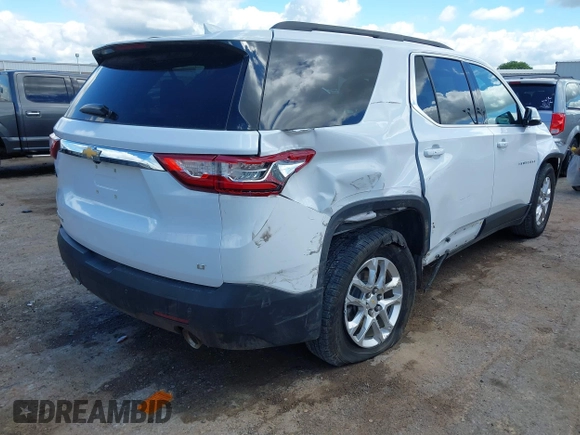 2020 Chevrolet Traverse with VIN 1GNERMKW4LJ168265, listed as a IAAI auction lot 42221889 with 110,795 mi miles and . Bid and sale history available at DreamBid. Image 4.