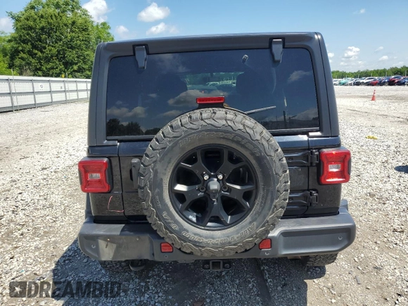2021 Jeep Wrangler Unlimited Willys с VIN 1C4HJXDN1MW584099, выставлен на аукционе Copart как лот 56544645 с пробегом 81 143 миль миль и Списание • Salvage title. История ставок и продаж доступна на DreamBid. Изображение 6.