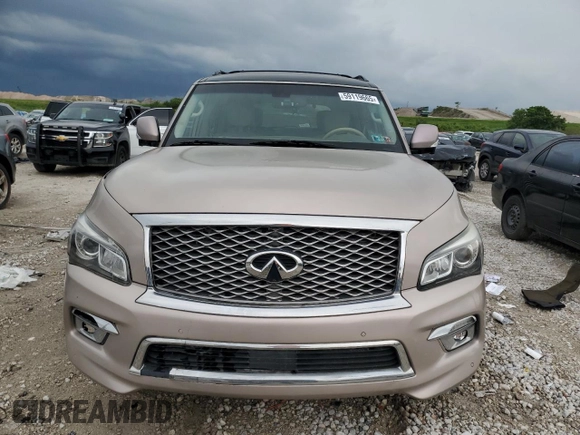 2015 Infiniti QX80 с VIN JN8AZ2NE4F9080504, выставлен на аукционе Copart как лот 59119665 с пробегом 99 462 миль миль и Чистый • Clean title. История ставок и продаж доступна на DreamBid. Изображение 5.