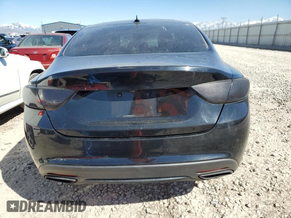 2015 Chrysler 200 S with VIN 1C3CCCBG0FN599451, listed as a Copart auction lot 50691965 with 165,464 mi miles and Salvage Title. Bid and sale history available at DreamBid. Image 6.