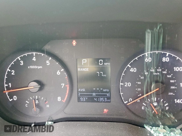 2022 Hyundai Accent SE with VIN 3KPC24A63NE157747, listed as a Copart auction lot 57360145 with 41,353 mi miles and Salvage title. Bid and sale history available at DreamBid. Image 9.