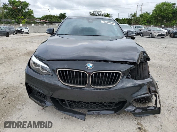 2021 BMW 2 Series M240i with VIN WBA2J5C09M7H38505, listed as a Copart auction lot 72758454 with 23,360 mi miles and Salvage Title. Bid and sale history available at carsss.com. Image 5.