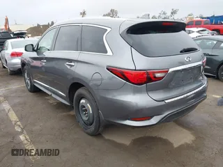 2019 Infiniti QX60 Luxe with VIN 5N1DL0MN9KC569666, listed as a IAAI auction lot 41904215 with 44,410 mi miles and . Bid and sale history available at DreamBid. Image 3.