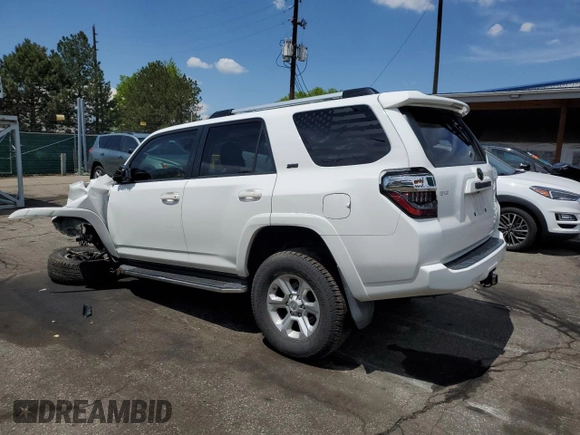 2019 Toyota 4Runner SR5 with VIN JTEBU5JR2K5644916, listed as a Copart auction lot 56543315 with 92,218 mi miles and Salvage title. Bid and sale history available at DreamBid. Image 2.