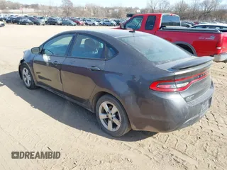 2016 Dodge Dart SXT with VIN 1C3CDFBB9GD605399, listed as a IAAI auction lot 41884977 with 164,833 mi miles. Bid and sale history available at carsss.com. Image 3.