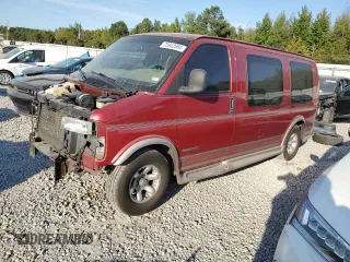 2002 GMC Savana with VIN 1GDFG15RX21192913, listed as a Copart auction lot 75942664 with 199,211 mi miles and Clean Title. Bid and sale history available at carsss.com. Image 1.