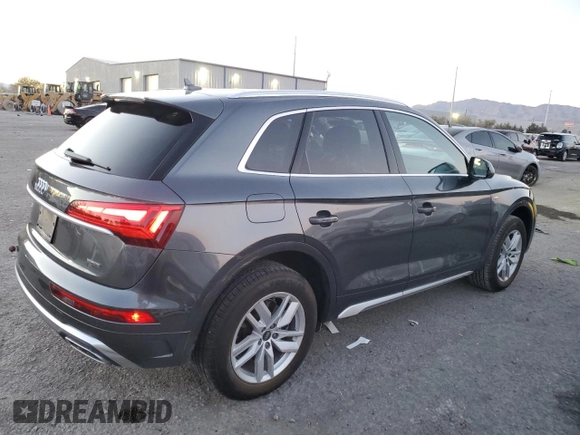 2023 Audi Q5 S line Premium with VIN WA1GAAFY5P2043806, listed as a Copart auction lot 88799155 with 50,580 mi miles and Salvage Title. Bid and sale history available at carsss.com. Image 3.