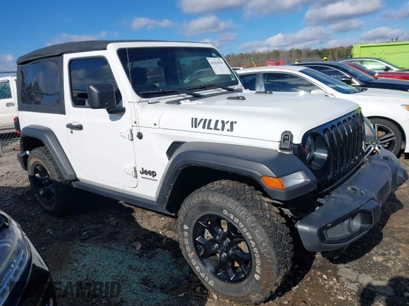2021 Jeep Wrangler Sport S with VIN 1C4HJXAG0MW757133, listed as a IAAI auction lot 41028980 with 53,165 mi miles and . Bid and sale history available at DreamBid. Image 13.