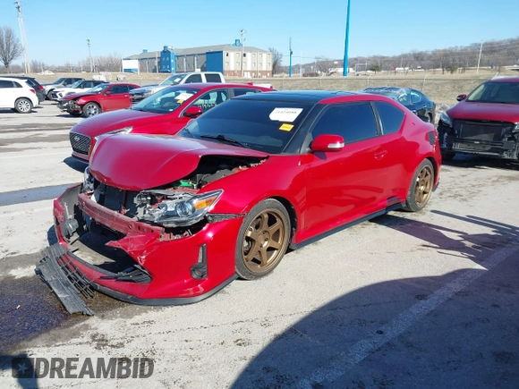 2016 Scion tC with VIN JTKJF5C77GJ026150, listed as a IAAI auction lot 41424088 with 96,370 mi miles. Bid and sale history available at carsss.com. Image 20.