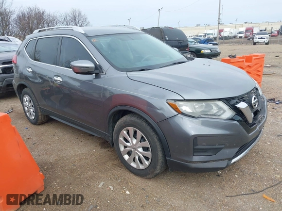 2017 Nissan Rogue S with VIN KNMAT2MT5HP539048, listed as a IAAI auction lot 41515410 with 238,386 mi miles and . Bid and sale history available at DreamBid. Image 1.