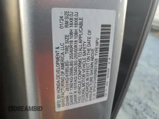 2024 Honda Pilot EX-L 7 Passenger with VIN 5FNYG1H55RB031828, listed as a Copart auction lot 76163374 with 12,833 mi miles and Salvage Title. Bid and sale history available at carsss.com. Image 13.