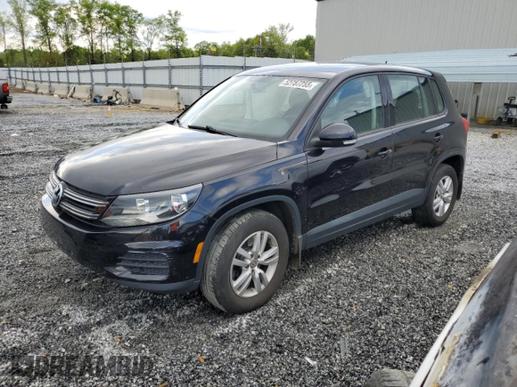2013 Volkswagen Tiguan S with VIN WVGAV7AX1DW548677, listed as a Copart auction lot 52787255 with 72,256 mi miles and Salvage title. Bid and sale history available at DreamBid. Image 1.