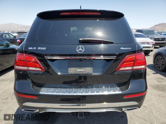 2017 Mercedes-Benz GLE 350 with VIN 4JGDA5HB3HA972503, listed as a Copart auction lot 61898535 with 104,507 mi miles and Salvage title. Bid and sale history available at DreamBid. Image 6.