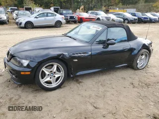 2000 BMW Z3 M 3.2L with VIN WBSCK9349YLC92120, listed as a Copart auction lot 76444454 with 55,107 mi miles and Clean Title. Bid and sale history available at carsss.com. Image 1.