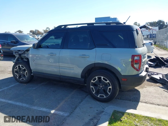 2024 Ford Bronco Sport Outer Banks z VIN 3FMCR9C60RRE22396, wystawiony jako IAAI lot #41671001 z przebiegiem 8 733 mil mil oraz . Historia ofert i sprzedaży dostępna na DreamBid. Obrazek 15.