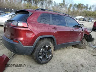 2020 Jeep Cherokee Altitude with VIN 1C4PJMLX2LD622771, listed as a Copart auction lot 47803625 with 76,741 mi miles and Salvage Title. Bid and sale history available at carsss.com. Image 3.