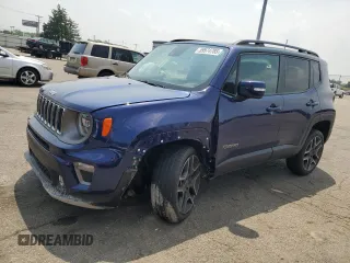 2021 Jeep Renegade Limited with VIN ZACNJDD18MPM17621, listed as a Copart auction lot 59574785 with 32,988 mi miles and Salvage title. Bid and sale history available at DreamBid. Image 1.
