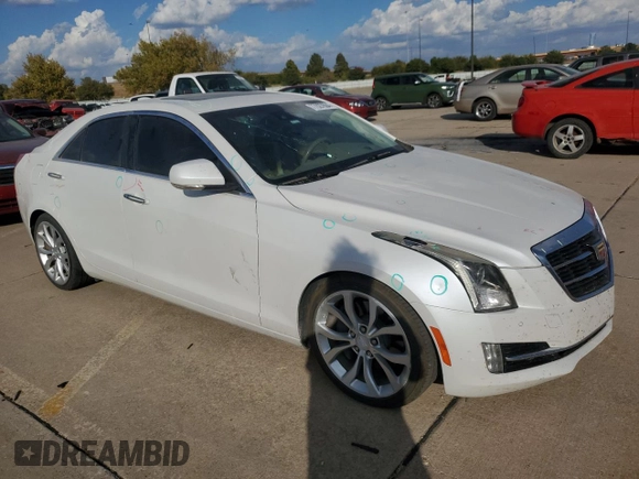 2015 Cadillac ATS Premium with VIN 1G6AE5SX4F0133210, listed as a Copart auction lot 77027604 with 80,682 mi miles and Salvage Title. Bid and sale history available at carsss.com. Image 4.