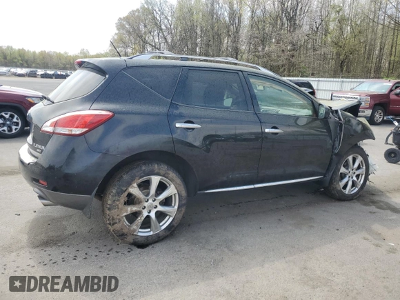 2013 Nissan Murano SV with VIN JN8AZ1MW7DW310040, listed as a Copart auction lot 53898505 with 185,853 mi miles and Salvage Title. Bid and sale history available at DreamBid. Image 3.