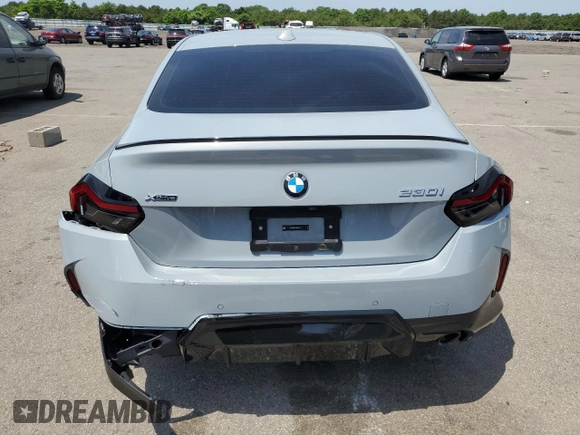 2024 BMW 2 Series 230i xDrive with VIN 3MW33CM0XR8E12183, listed as a Copart auction lot 59224654 with Not provided miles and Salvage title. Bid and sale history available at DreamBid. Image 6.