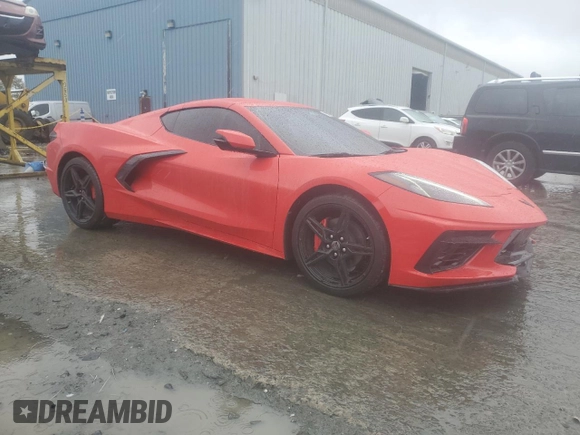 2024 Chevrolet Corvette 1LT with VIN 1G1YA2D44R5113077, listed as a Copart auction lot 52700285 with 3,406 mi miles and Salvage title. Bid and sale history available at DreamBid. Image 4.