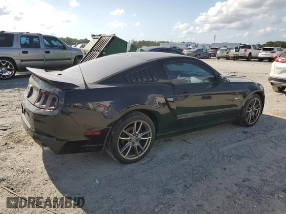 2013 Ford Mustang GT with VIN 1ZVBP8CF3D5268582, listed as a Copart auction lot 53849955 with 129,229 mi miles and Clean Title. Bid and sale history available at carsss.com. Image 3.