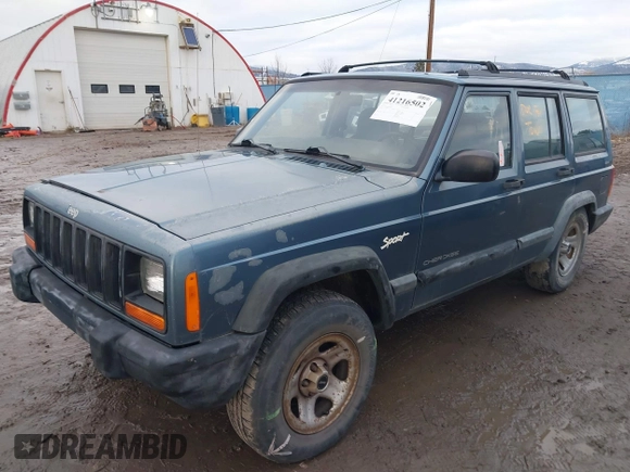 1997 Jeep Cherokee Sport with VIN 1J4FJ68S9VL607515, listed as a IAAI auction lot 41216502 with 238,274 mi miles. Bid and sale history available at carsss.com. Image 2.