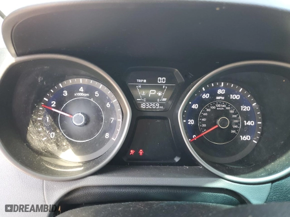 2015 Hyundai Elantra SE with VIN 5NPDH4AE5FH579431, listed as a Copart auction lot 53095335 with 183,269 mi miles and Clean Title. Bid and sale history available at carsss.com. Image 9.