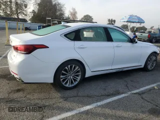 2017 Genesis G80 3.8L with VIN KMHGN4JE3HU196064, listed as a Copart auction lot 43457495 with 45,171 mi miles and Salvage Title. Bid and sale history available at DreamBid. Image 3.