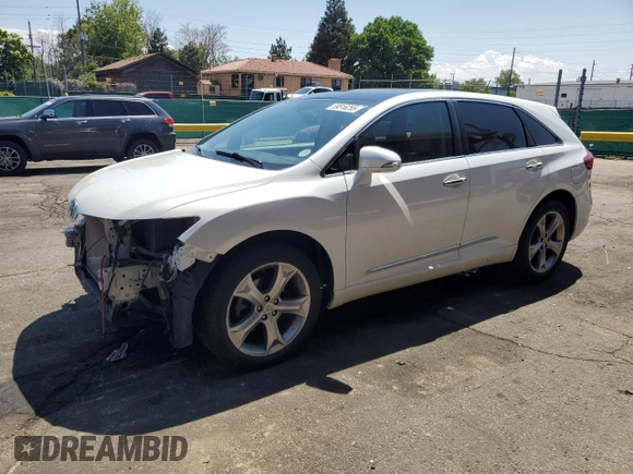 2013 Toyota Venza LE with VIN 4T3BK3BB0DU077942, listed as a Copart auction lot 59516255 with 130,989 mi miles and Salvage title. Bid and sale history available at DreamBid. Image 1.