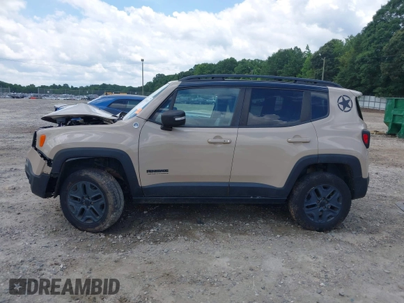 2017 Jeep Renegade Trailhawk with VIN ZACCJBCB5HPF70617, listed as a IAAI auction lot 42516113 with 66,187 mi miles and . Bid and sale history available at DreamBid. Image 15.
