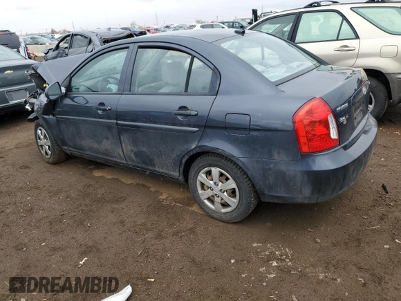 2010 Hyundai Accent GLS with VIN KMHCN4AC4AU526961, listed as a Copart auction lot 48380535 with 105,848 mi miles and Salvage Title. Bid and sale history available at carsss.com. Image 2.