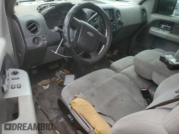 2007 Ford F-150 XL with VIN 1FTPF12V57KC93890, listed as a Copart auction lot 48167925 with 0 mi miles and Salvage Title. Bid and sale history available at carsss.com. Image 8.
