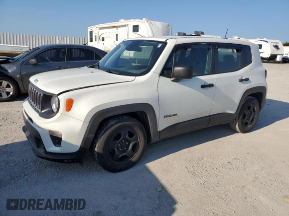 2021 Jeep Renegade Sport z VIN ZACNJCAB0MPM27079, wystawiony jako Copart lot #62450625 z przebiegiem 41 503 mil mil oraz Szkoda całkowita • Salvage title. Historia ofert i sprzedaży dostępna na DreamBid. Obrazek 1.