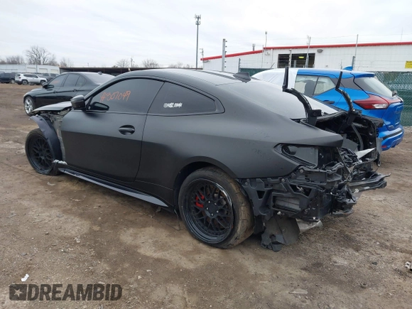 2023 BMW M4 Competition xDrive z VIN WBS43AZ04PCL58351, wystawiony jako IAAI lot #41307049 z przebiegiem 33 207 mil mil oraz . Historia ofert i sprzedaży dostępna na DreamBid. Obrazek 3.