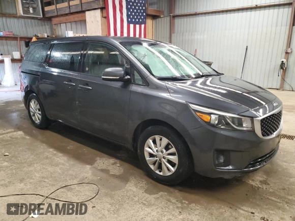 2017 Kia Sedona LX with VIN KNDMB5C17H6236067, listed as a Copart auction lot 52920885 with 131,299 mi miles and Salvage Title. Bid and sale history available at carsss.com. Image 4.