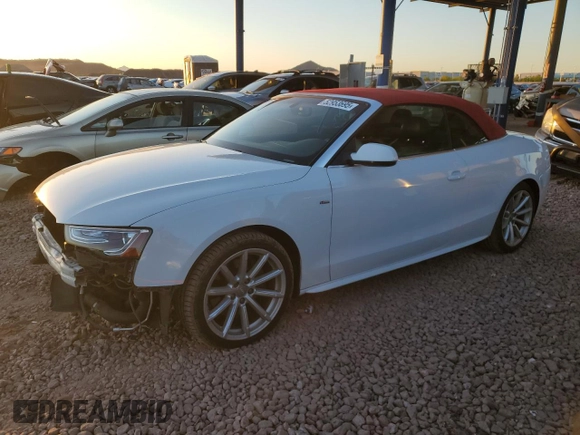 2016 Audi A5 Premium with VIN WAUD2AFH9GN001706, listed as a Copart auction lot 52953695 with 61,739 mi miles and Salvage title. Bid and sale history available at DreamBid. Image 1.